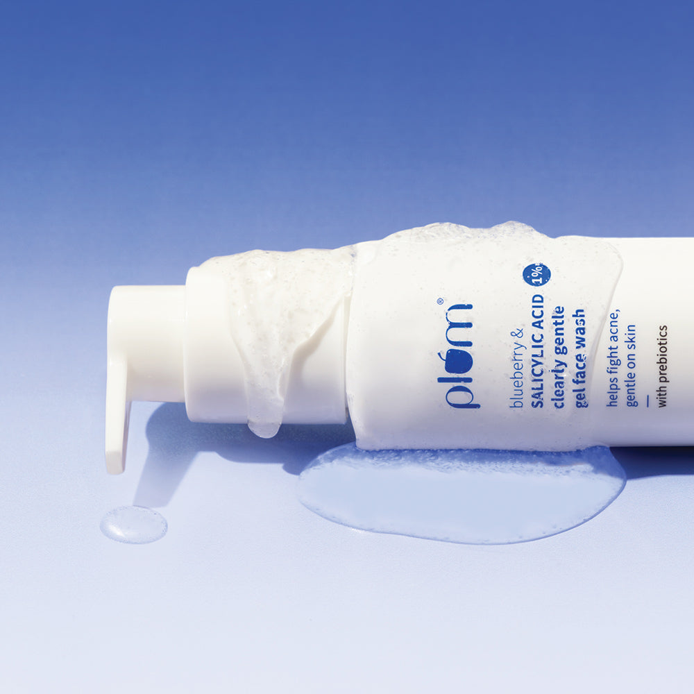 Plum 1% Salicylic Acid Clearly Gentle Gel Face Wash with Blueberry