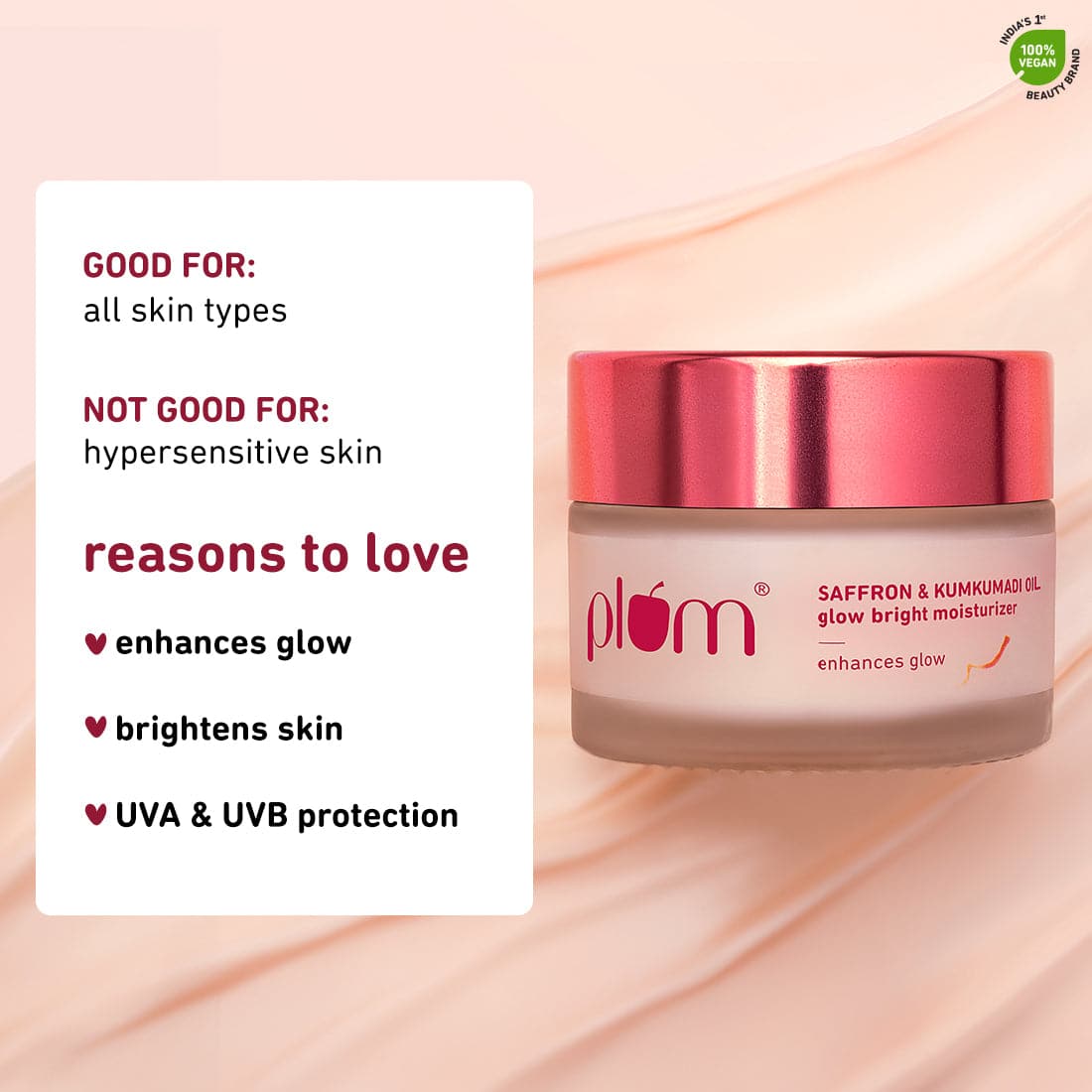 Saffron & Kumkumadi Oil Glow Bright Moisturizer with SPF 35