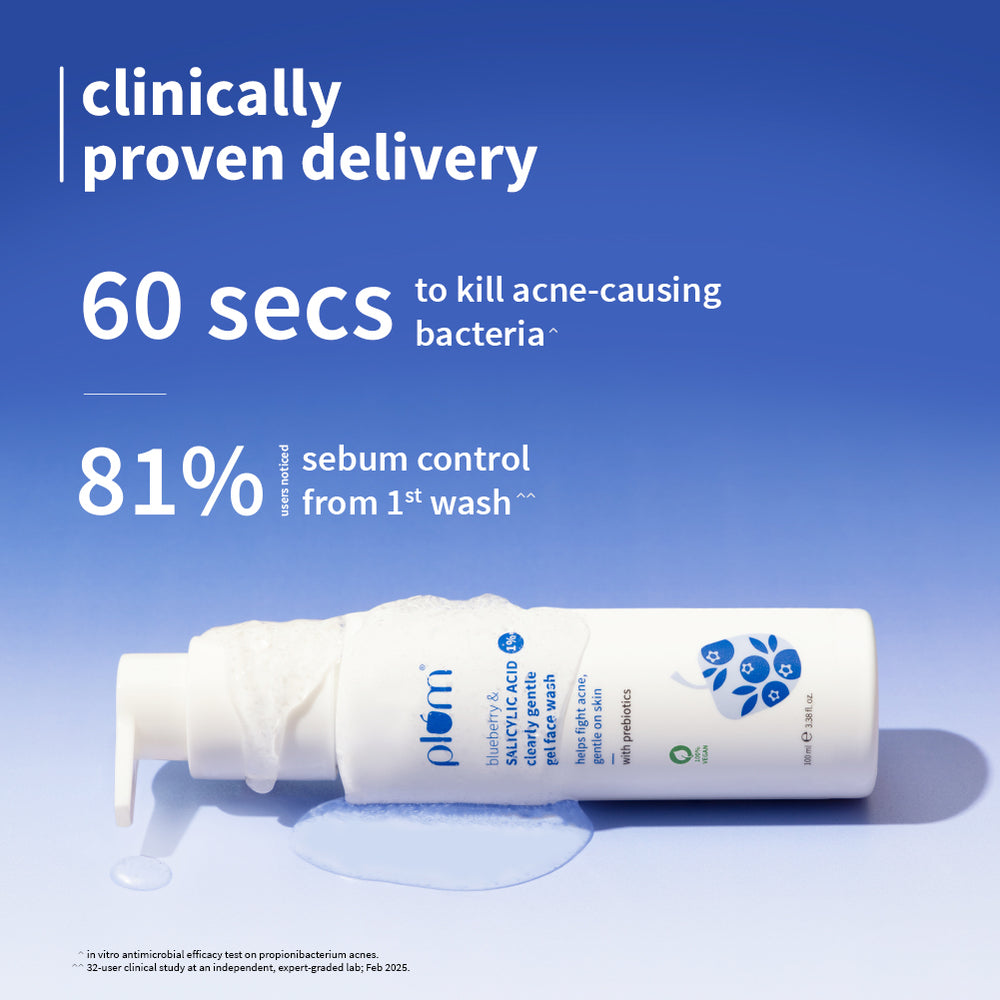 1% Salicylic Acid Clearly Gentle Gel Face Wash For Acne-Prone Skin thumbnail 2