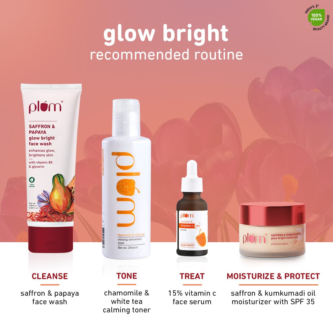 Saffron & Kumkumadi Oil Glow Bright Moisturizer with SPF 35