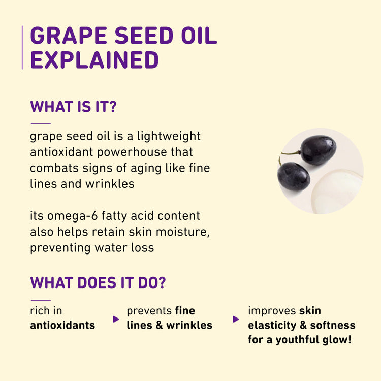 Grape Seed & Sea Buckthorn Glow-Restore Face Oils Blend | With 10 Natural Oils | 99.8% Natural & 100% Vegan