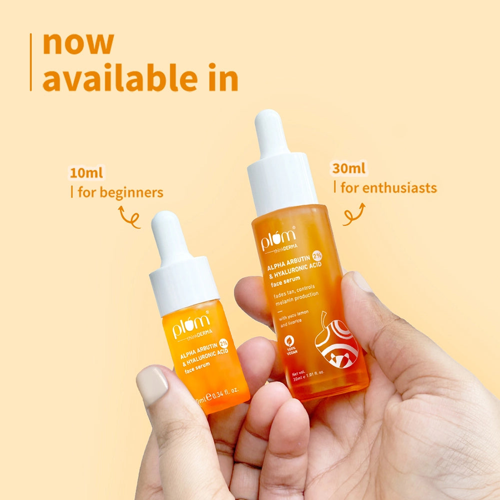 2% Alpha Arbutin & Hyaluronic Acid Tan Fading Face Serum | 10 ml