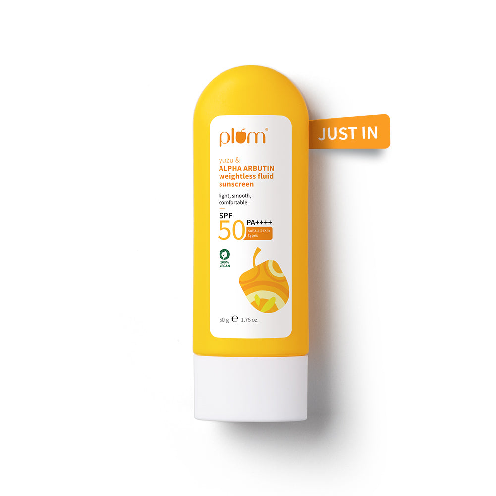 Plum Yuzu & Alpha Arbutin Weightless Fluid Sunscreen