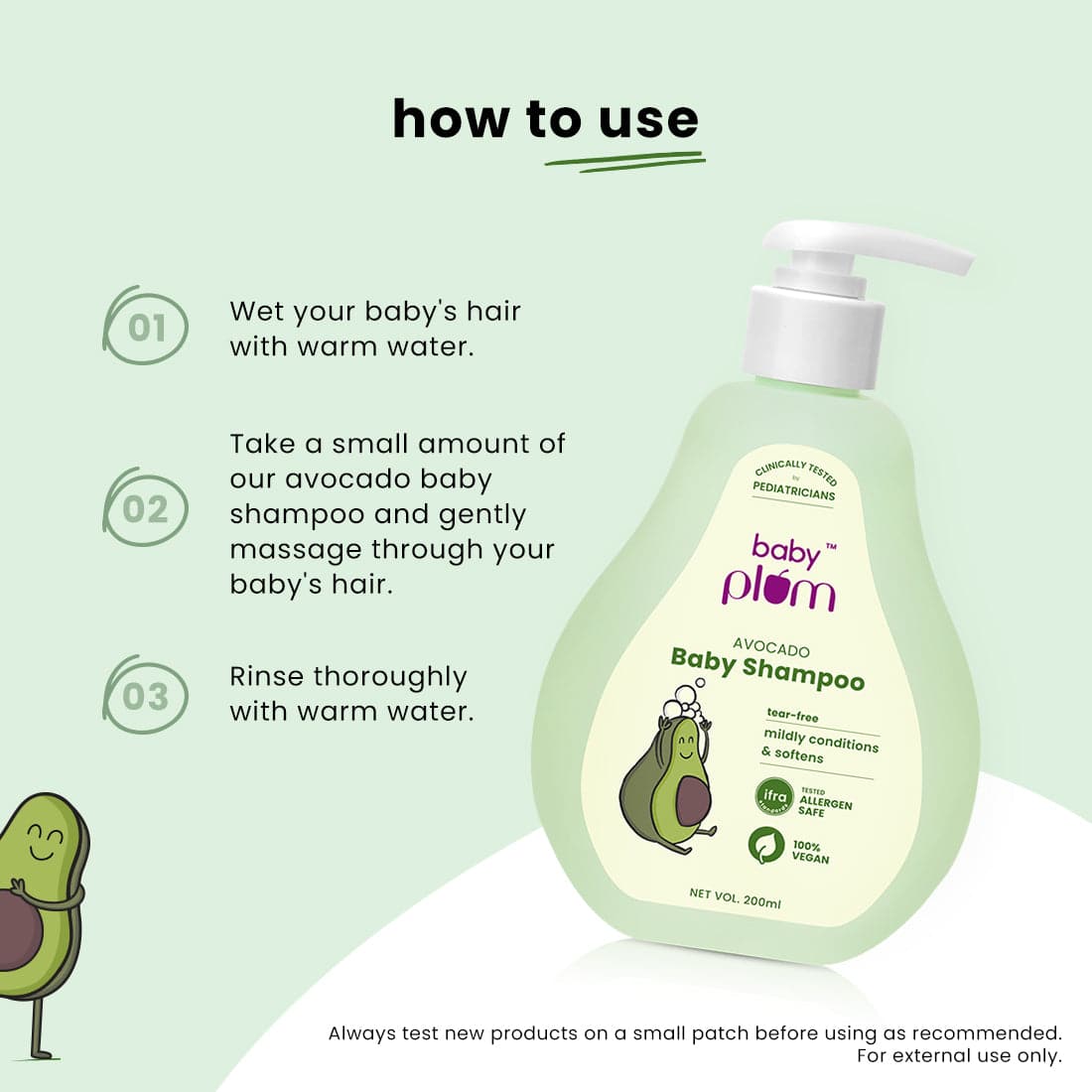 Shop Avocado Shampoo for Baby Hair Plum Goodness
