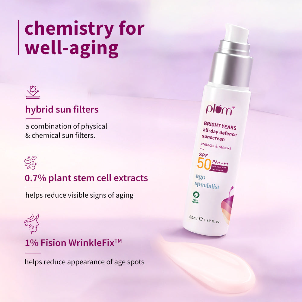 Plum Bright Years All-Day Defence SPF 50 PA++++ Sunscreen