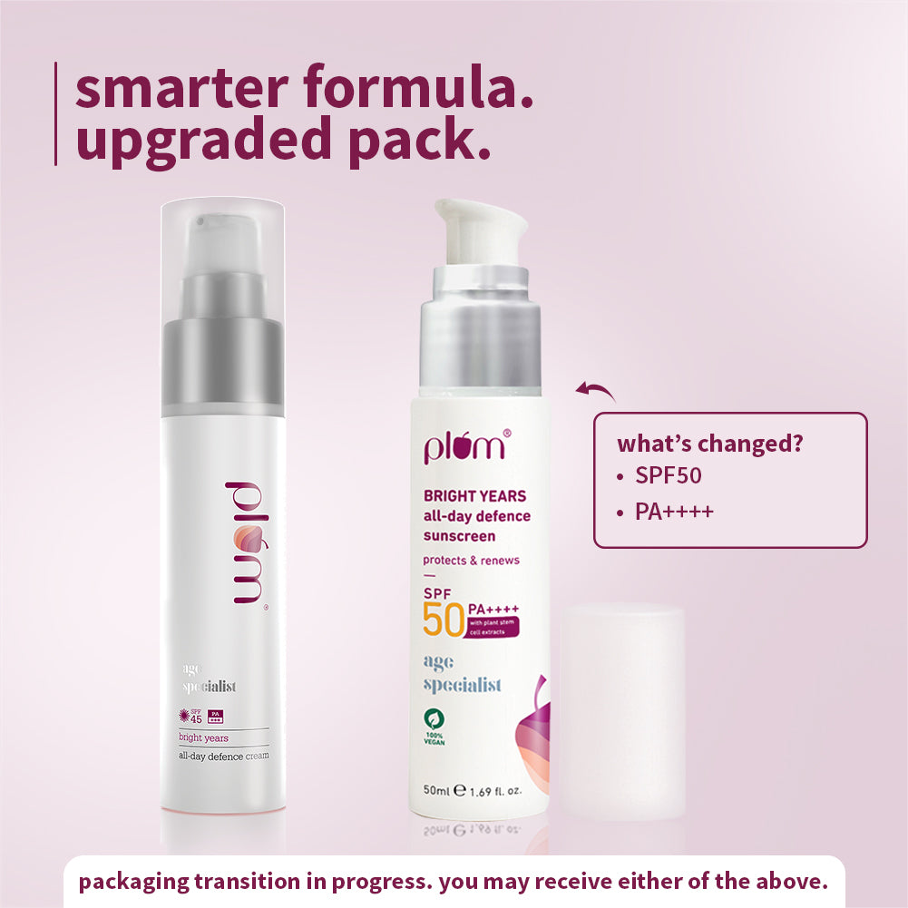 Plum Bright Years All-Day Defence SPF 50 PA++++ Sunscreen