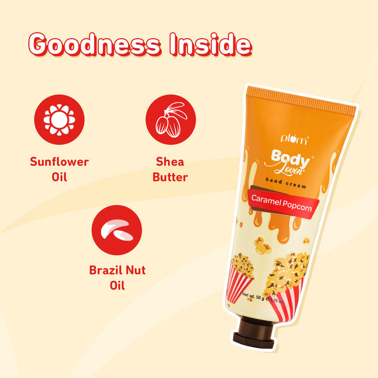 Plum BodyLovin' Caramel Popcorn | Hand Cream | Hand Moisturizer