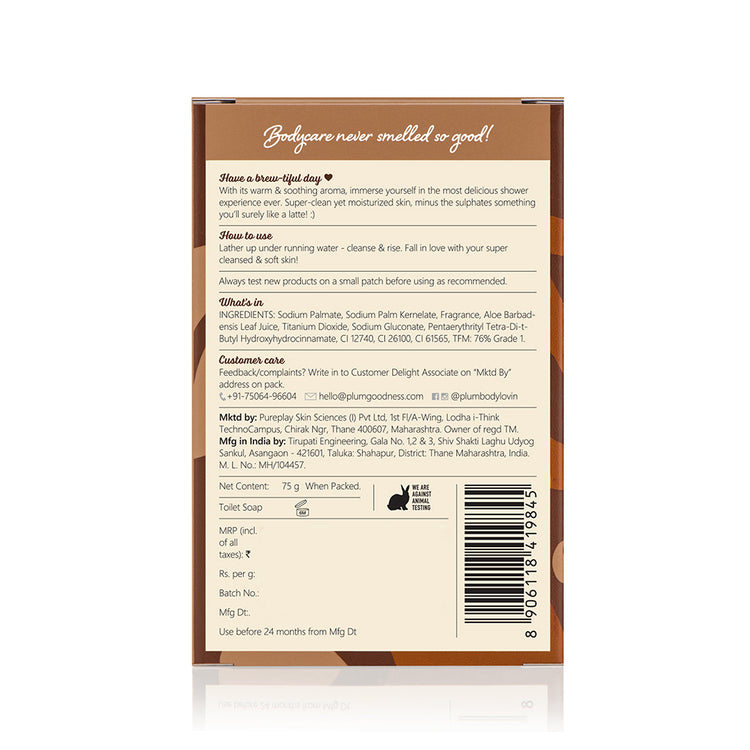 Coffee Wake-a-ccino Bathing Soap by Plum BodyLovin'