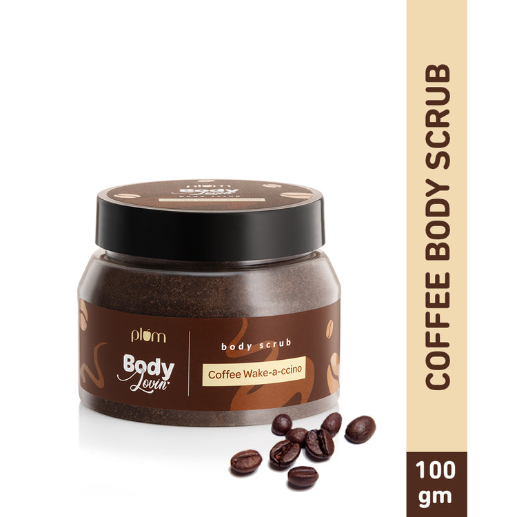Plum BodyLovin' Coffee Wake-a-ccino Body Scrub | Coffee Body Scrub | For All Skin Types