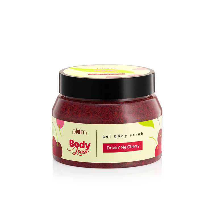 Plum BodyLovin' Drivin' Me Cherry Gel Body Scrub | Tan Removal | All Skin Types