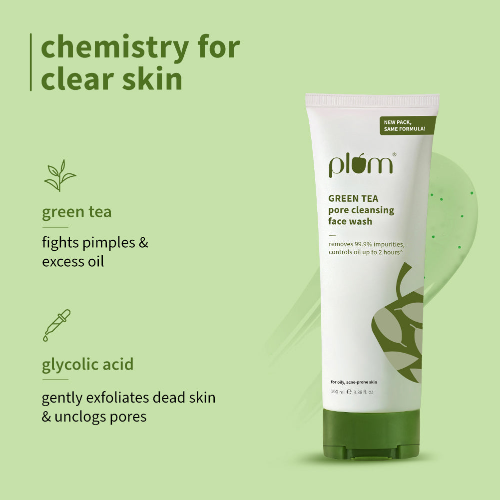 Green Tea Pore Cleansing Face Wash for Acne