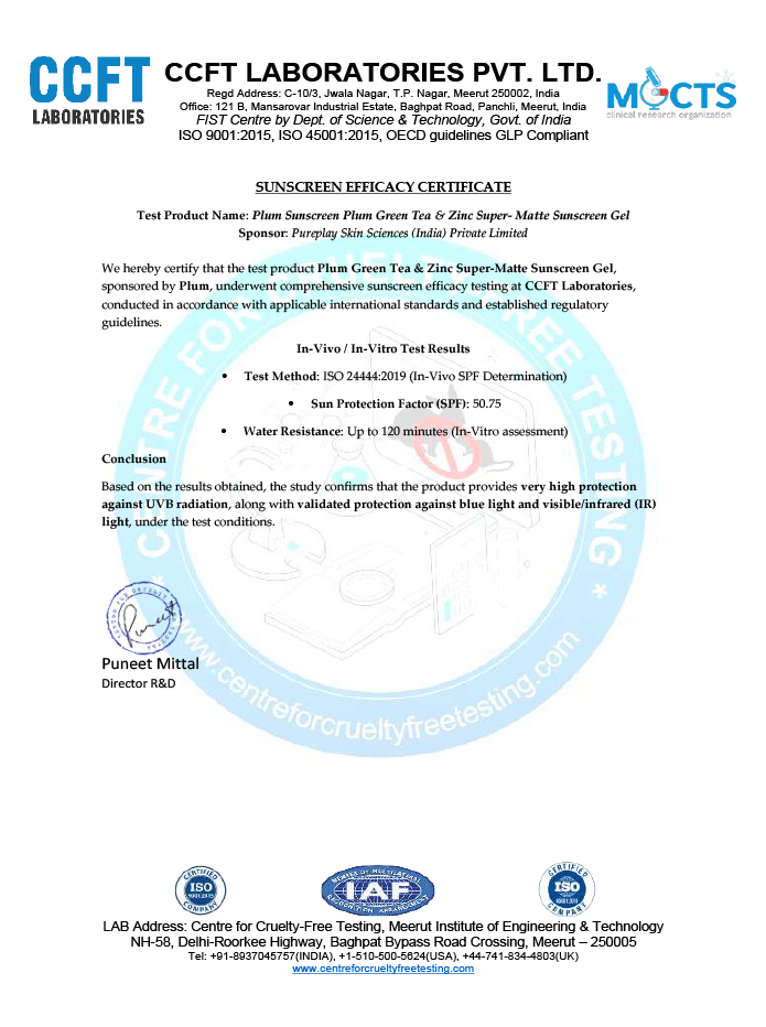 Green Tea & Zinc SPF 50 Sunscreen