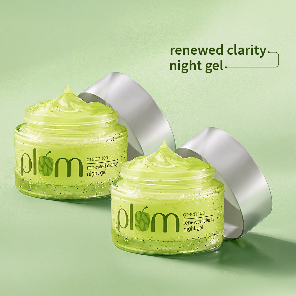 Green Tea Renewed Clarity Night Gel For Oily & Acne-Prone Skin (50 ml) - Pack of 2