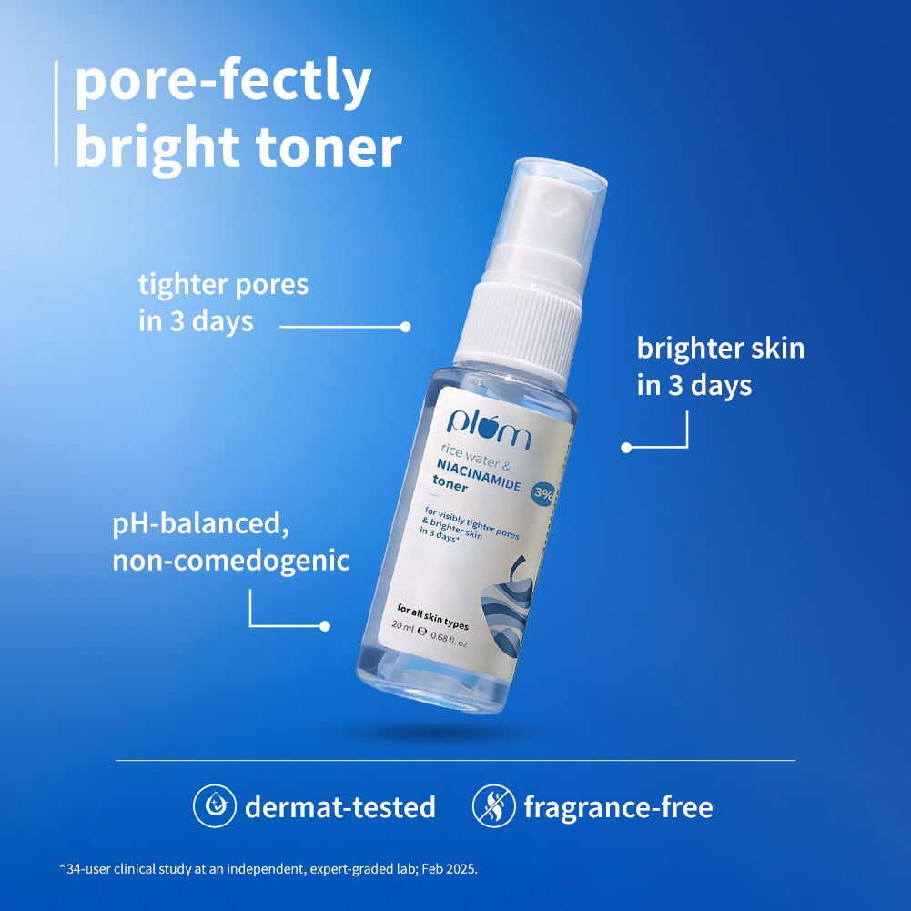 The Glass-ic Duo | Rice Water & 3% Niacinamide Face Toner |  Cica & Hya-Betaine Vegan Mucin Face Essence| Travel-size