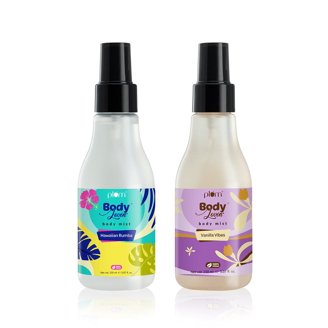 Vanilla & Beachy Vibes Body Mist Duo by Plum BodyLovin' new