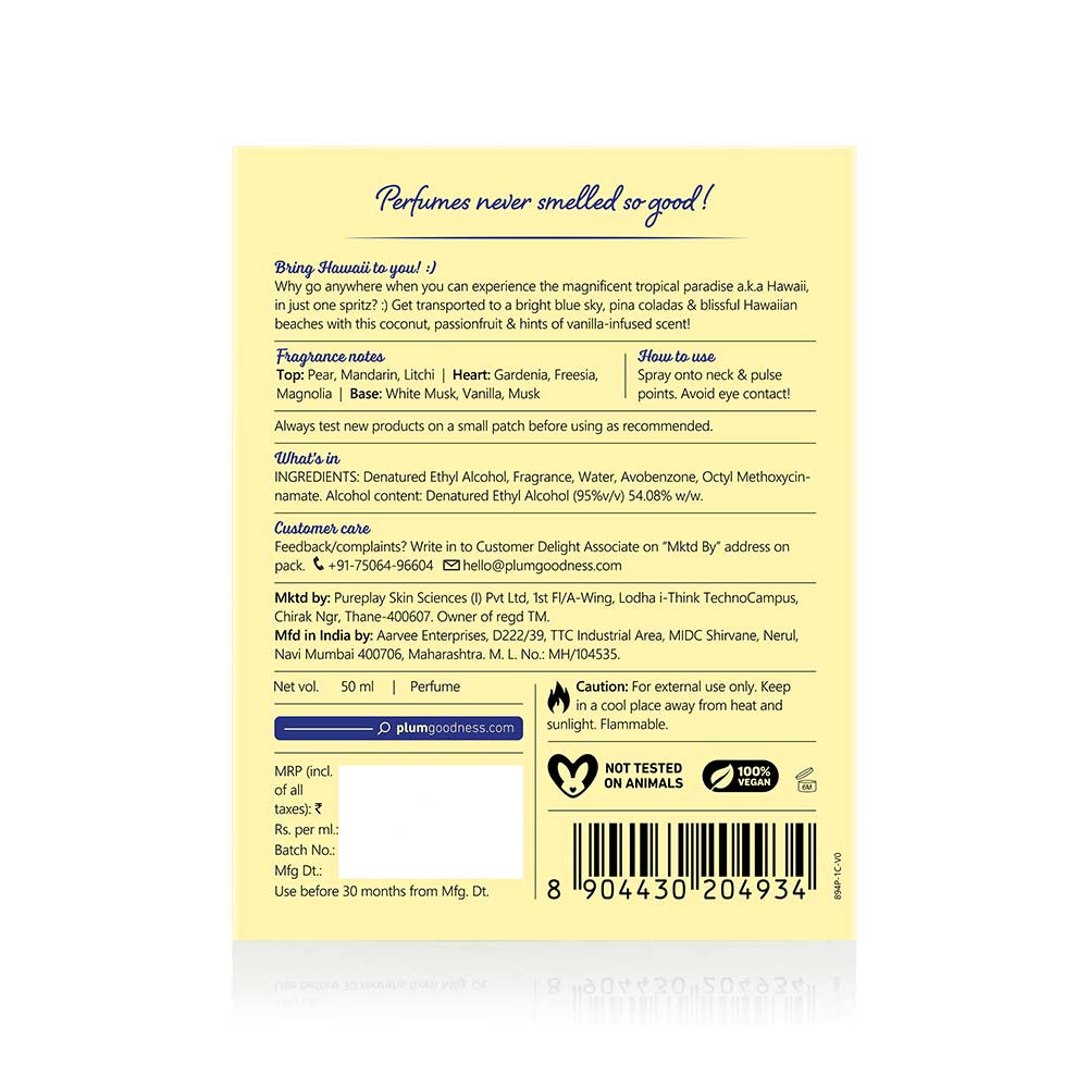 Hawaiian Rumba Eau De Parfum by BodyLovin'