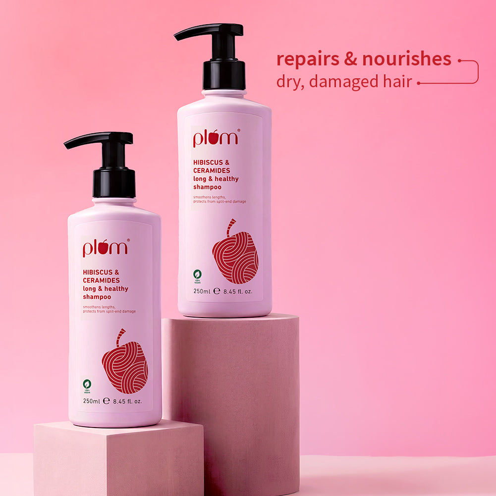 Hibiscus & Ceramides Shampoo for Dry & Damaged Hair | Pack of 2