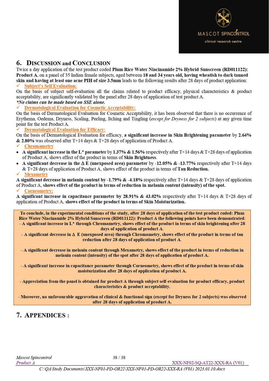 Rice Water & 2% Niacinamide SPF 50 Sunscreen