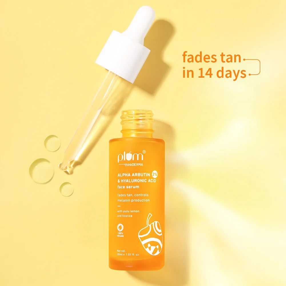 🎁 2% Alpha Arbutin & Hyaluronic Acid Tan Fading Face Serum
