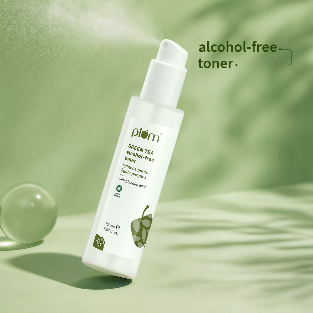 Green Tea Alcohol-Free Pore Tightening Face Toner For Oily & Acne-Prone Skin