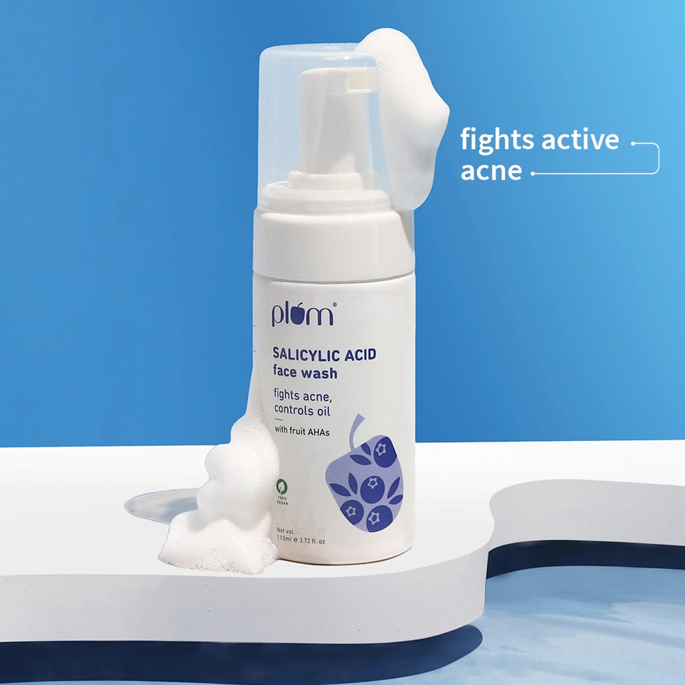 1% Encapsulated Salicylic Acid Foaming Face Wash For Acne-Prone Skin image 1
