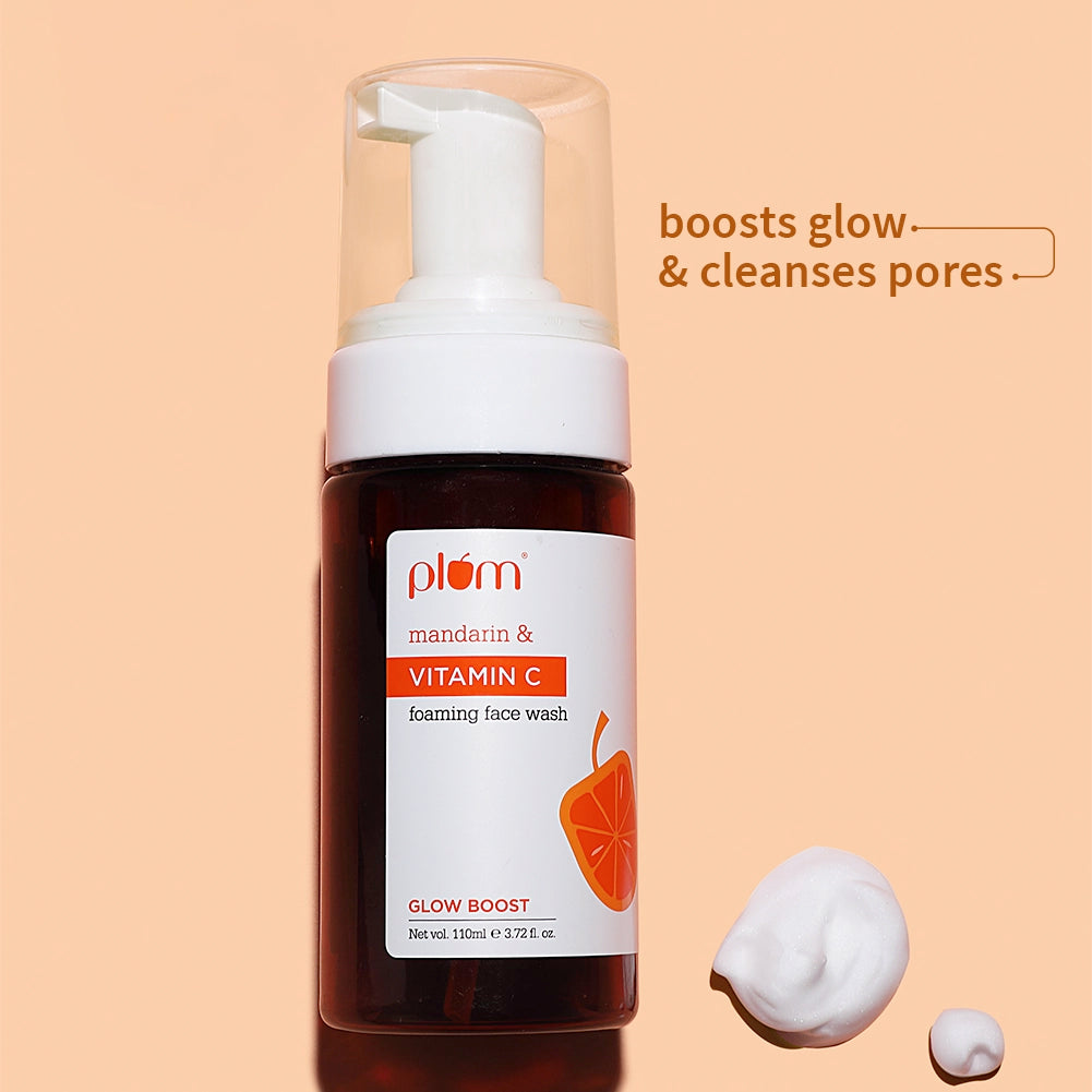 Mandarin & Vitamin C Foaming Face Wash For Glowing Skin