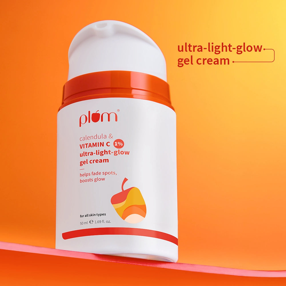 1% Vitamin C Ultra-Light-Glow Boosting Gel Cream For Glowing Skin