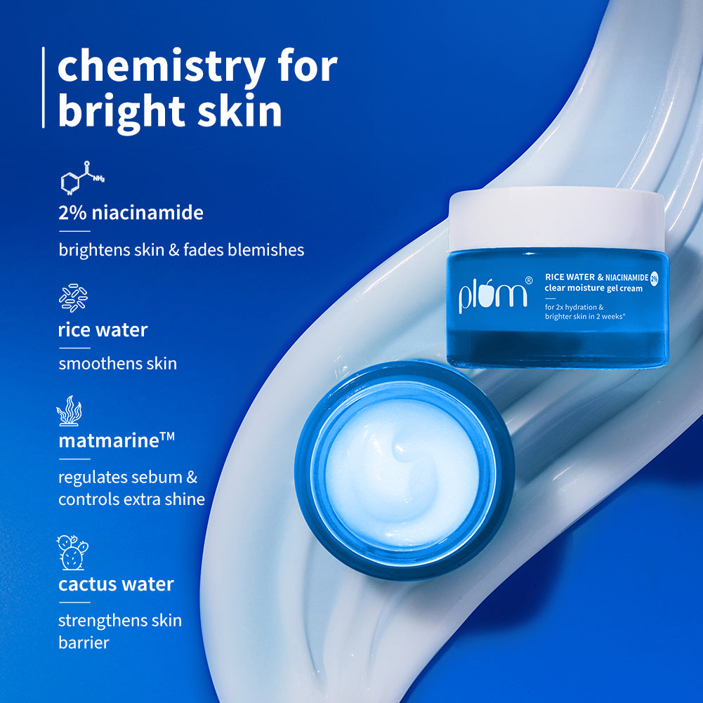 2% Niacinamide & Rice Water Brightening Gel Moisturizer