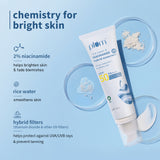 2% Niacinamide & Rice Water SPF 50 PA+++ Hybrid Sunscreen