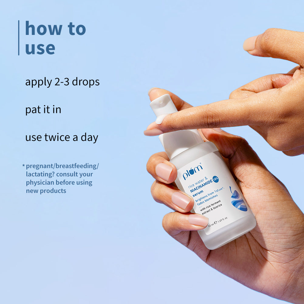 10% Niacinamide Face Serum with Rice Water (50 ml) - Pack of 2