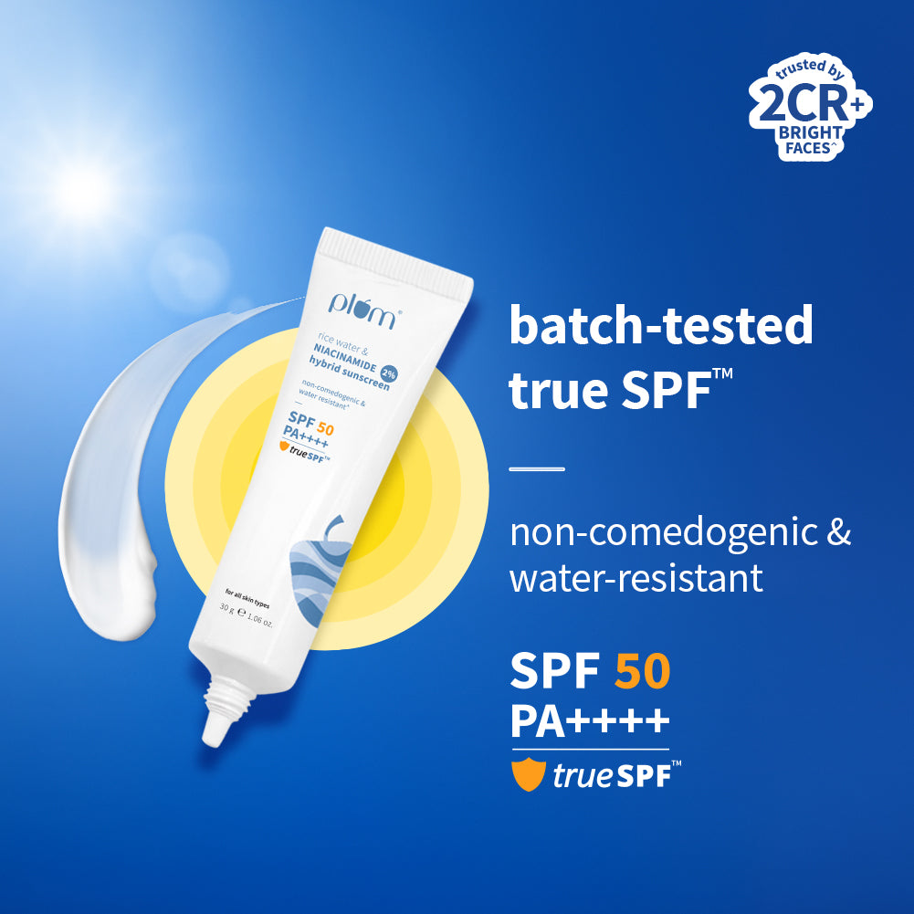2% Niacinamide & Rice Water SPF 50 PA++++ Hybrid Sunscreen