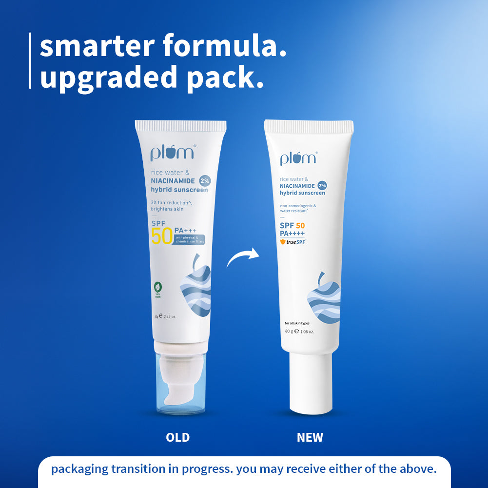 2% Niacinamide & Rice Water SPF 50 PA++++ Hybrid Sunscreen