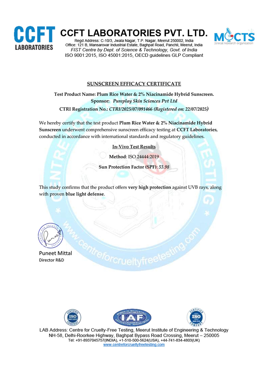 Rice Water & 2% Niacinamide SPF 50 Sunscreen