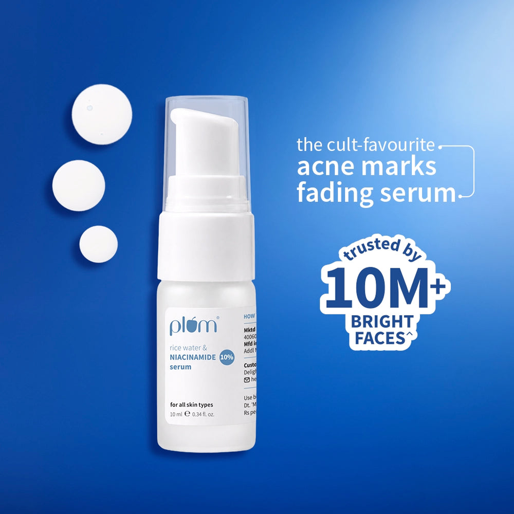 10% Niacinamide Face Serum with Rice Water For Clear & Bright Skin image 1