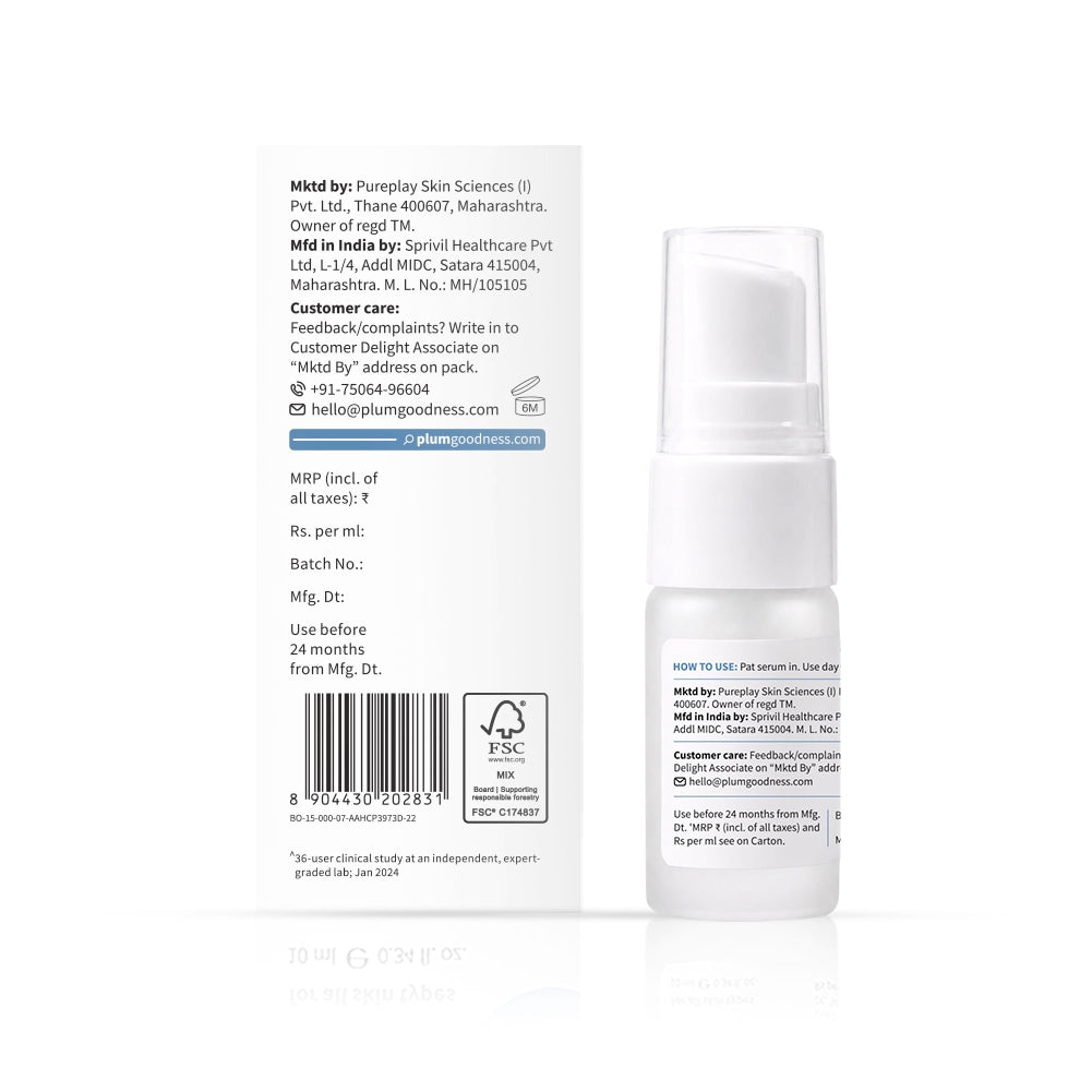 10% Niacinamide Face Serum with Rice Water For Clear & Bright Skin