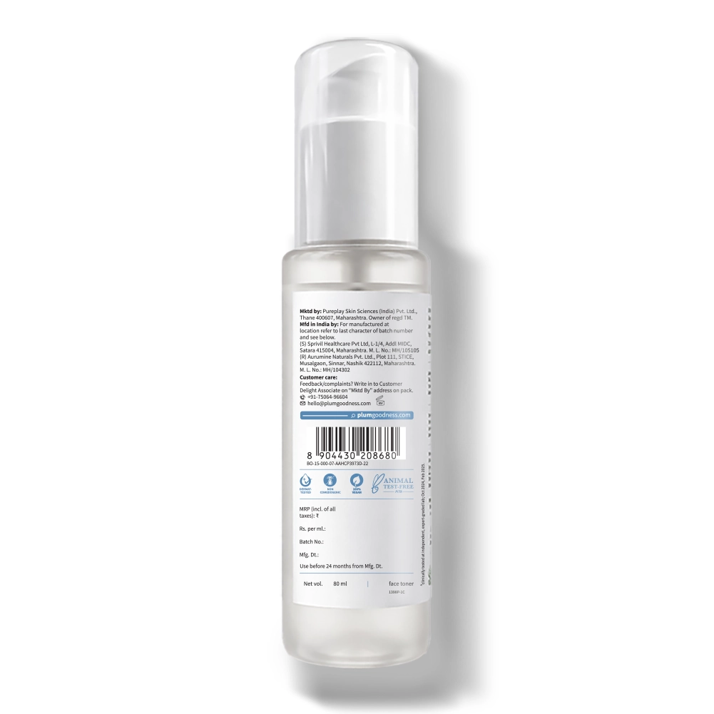 3% Niacinamide & Rice Water Toner for Bright Skin | 80 ml