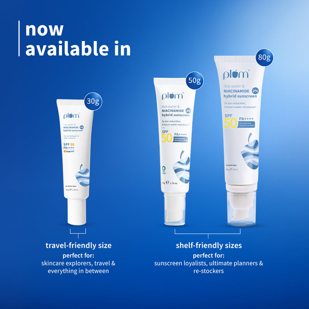 2% Niacinamide & Rice Water SPF 50 PA++++ Hybrid Sunscreen