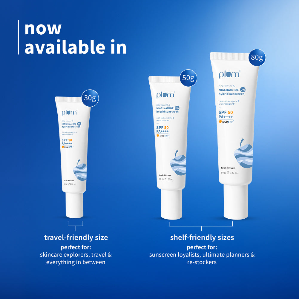 2% Niacinamide & Rice Water SPF 50 PA++++ Hybrid Sunscreen