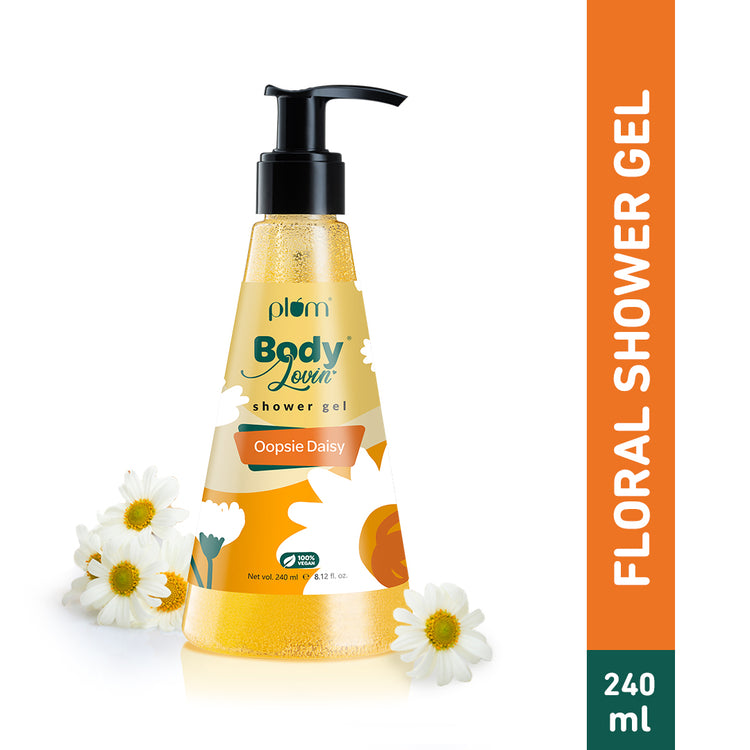 Plum BodyLovin' Oopsie Daisy Shower Gel | Floral | SLS Free | 100% Vegan | Non-Drying