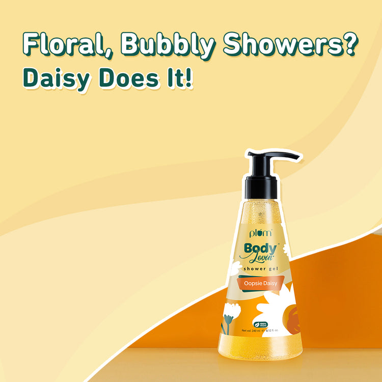 Plum BodyLovin' Oopsie Daisy Shower Gel | Floral | SLS Free | 100% Vegan | Non-Drying