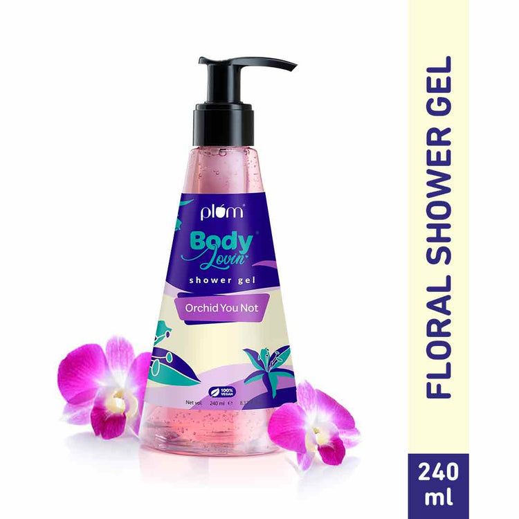 Plum BodyLovin' Orchid-You-Not Shower Gel  | SLS Free | 100% Vegan | Non-Drying