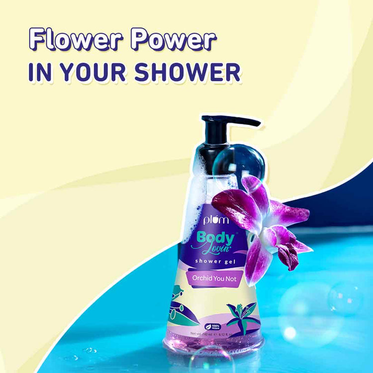 Plum BodyLovin' Orchid-You-Not Shower Gel  | SLS Free | 100% Vegan | Non-Drying