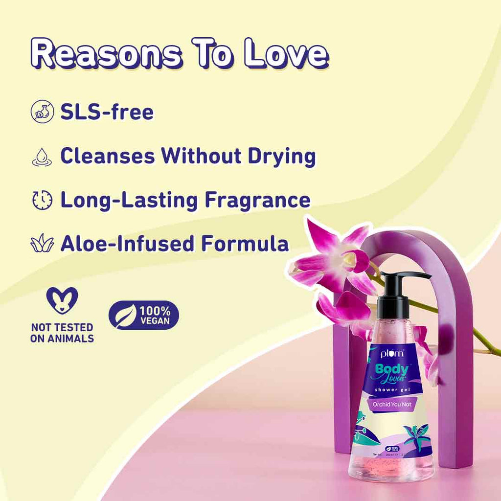 Orchid You Not Shower Gel by Plum BodyLovin' Plum Goodness