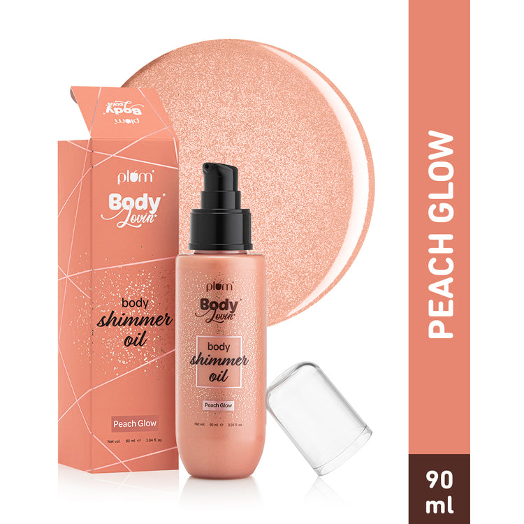 Plum BodyLovin' Body Shimmer Oil - Peach Glow (90 ml)