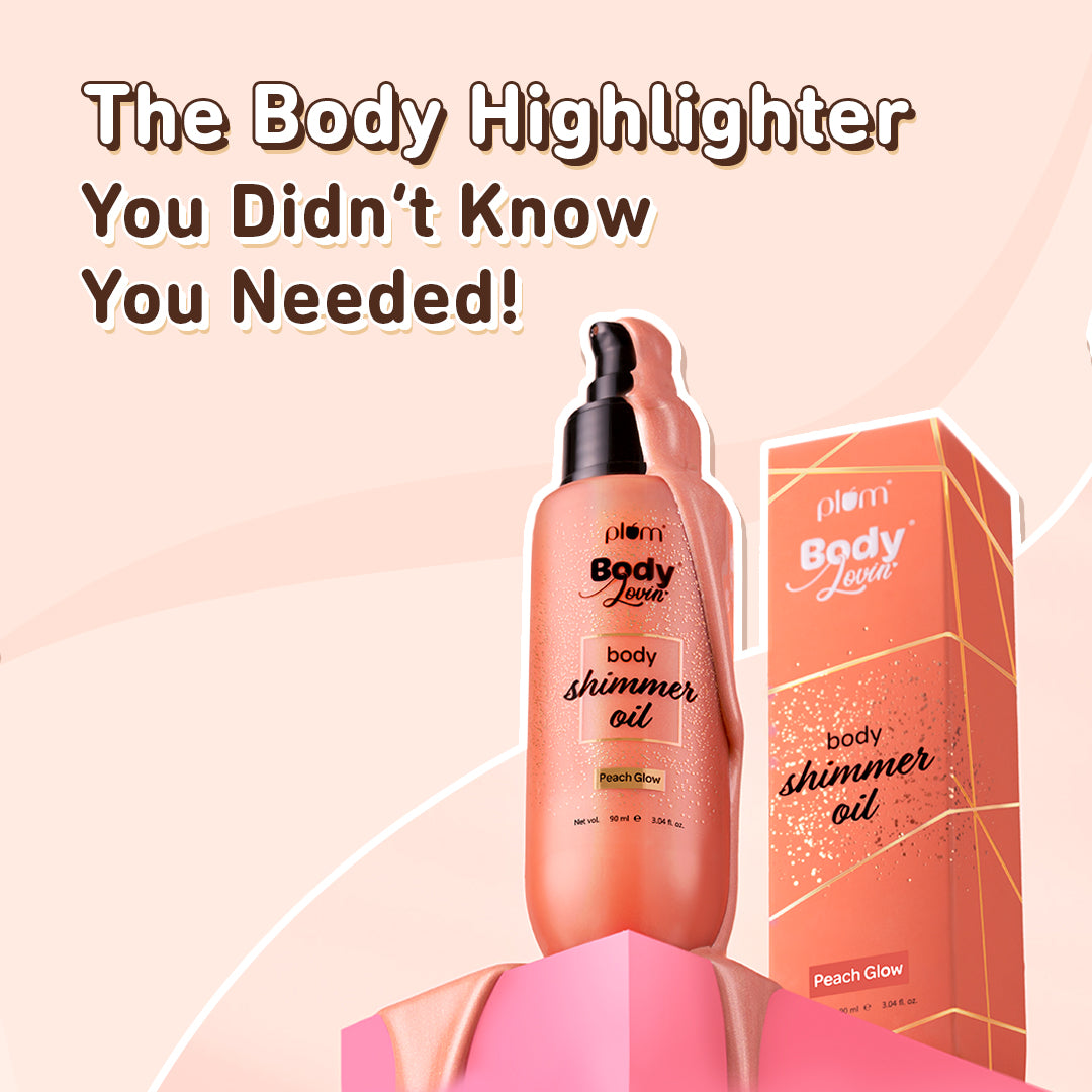 Body Shimmer Oil - Peach Glow by Plum BodyLovin'