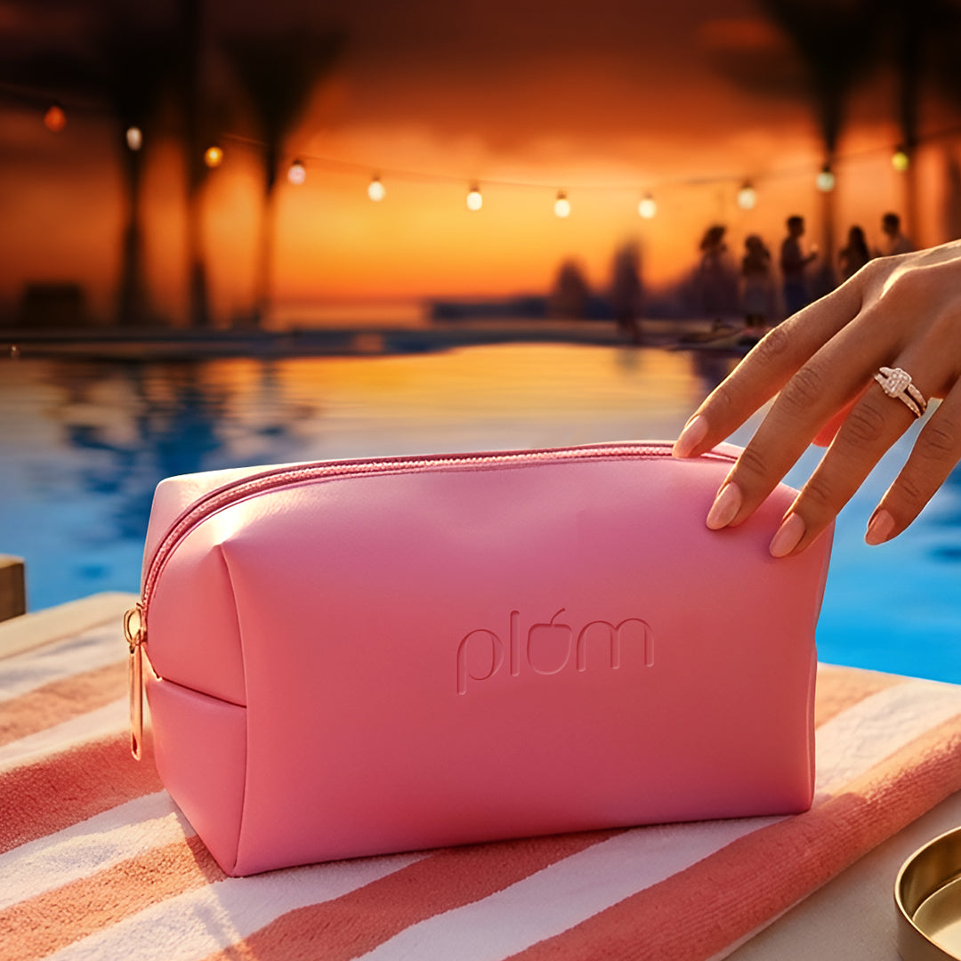 Plum Pink Blush Pouch