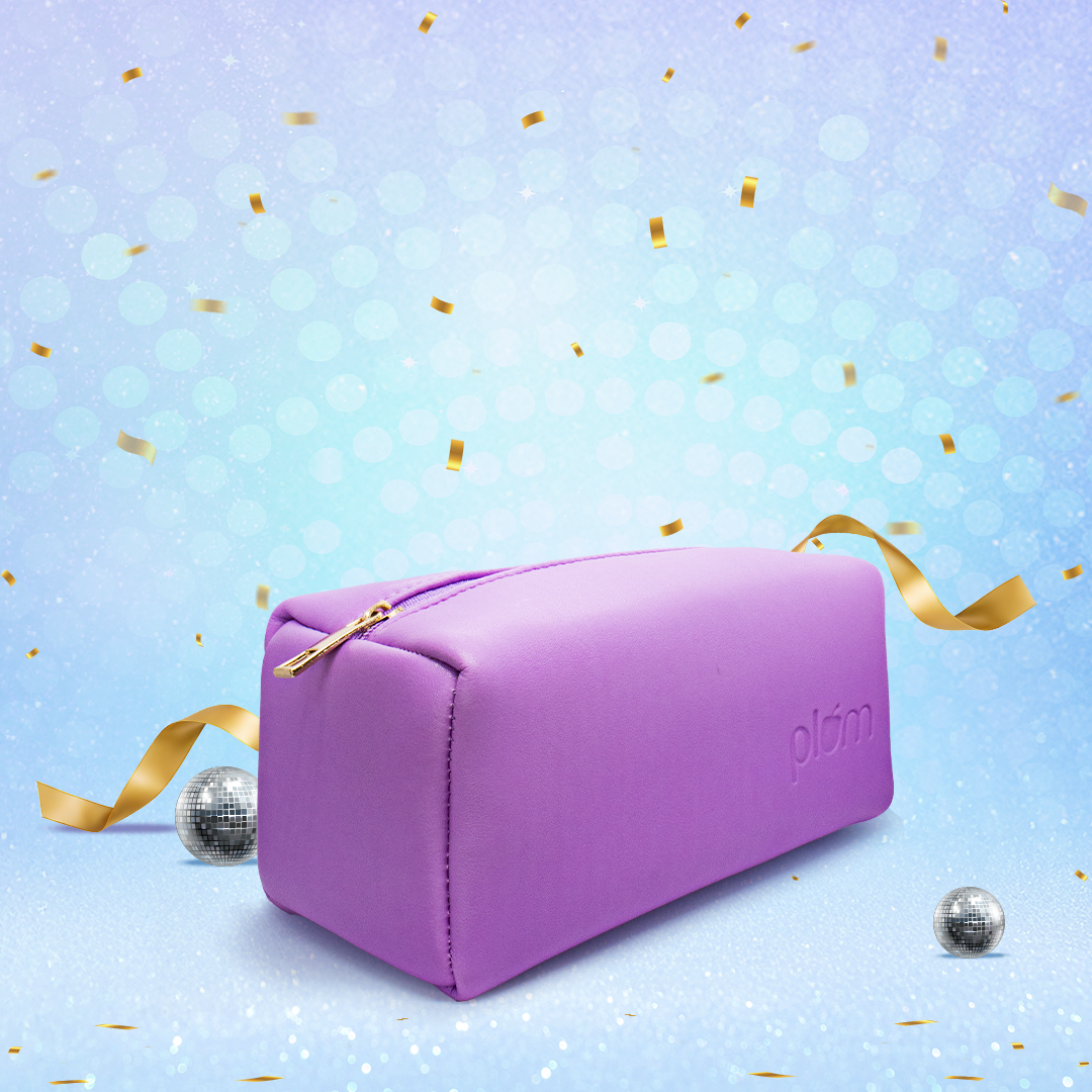 Plum Lilac It Up Boxy Pouch