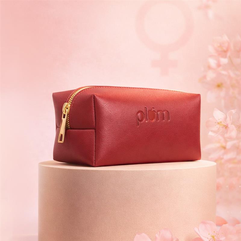 Cherry Red Makeup Pouch