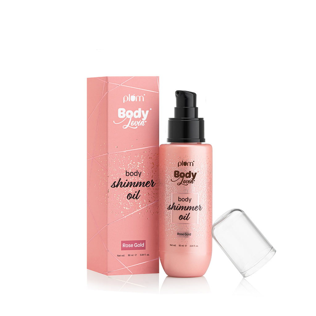 1024px x 1024px - Plum BodyLovin' Body Shimmer Oil - Rose Gold | Intense colour payoff |  Non-greasy | Long-lasting shimmer | Deep moisture |Fruity Fragrance