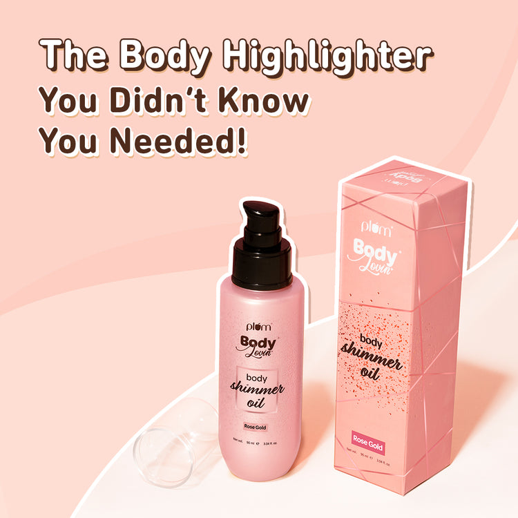 Body Shimmer Oil - Rose Gold by Plum BodyLovin'